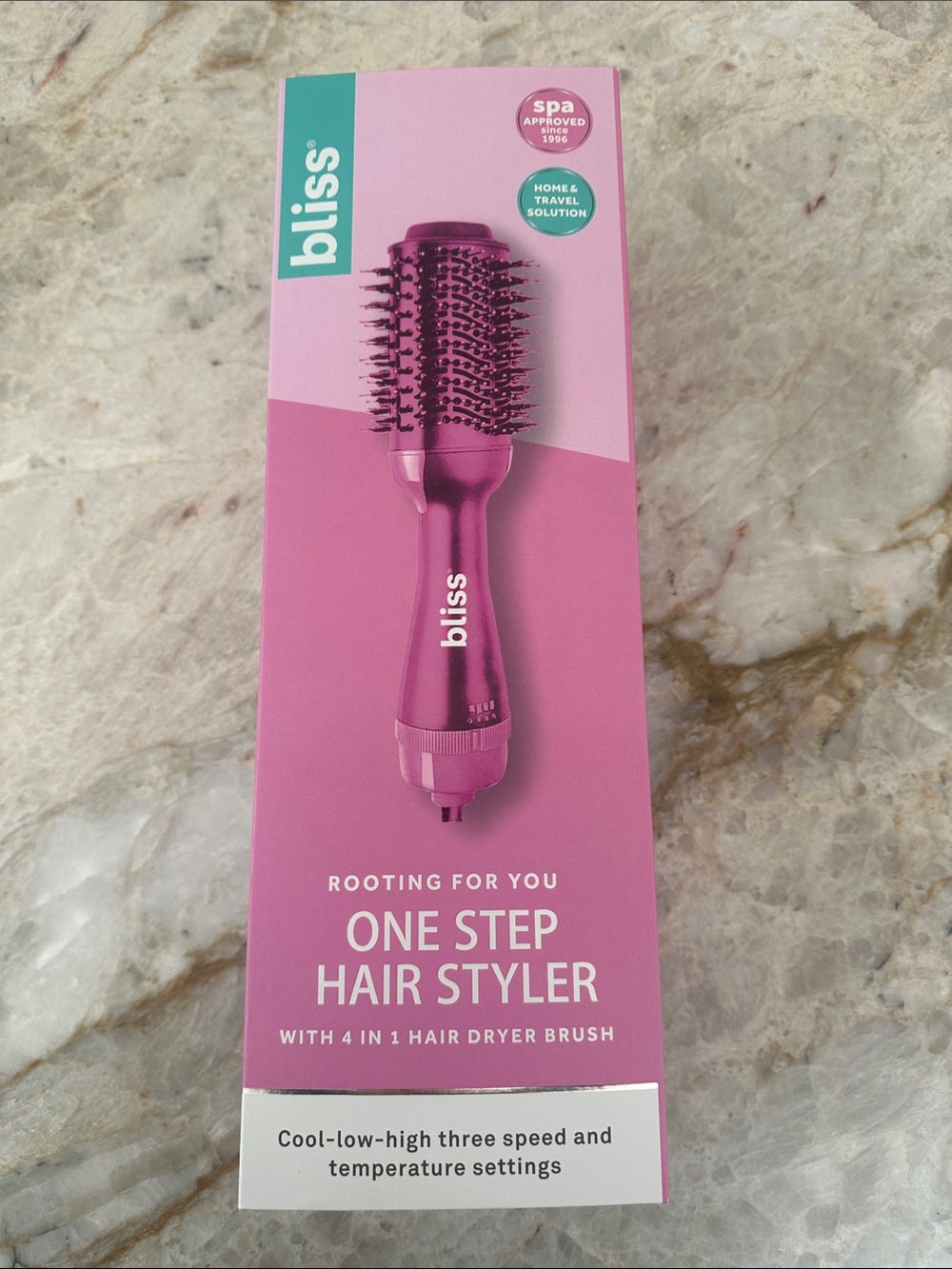 Bliss One Step 4-in-1 Hair Dryer Brush – Pink – New